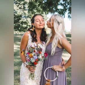 LuLu’s Dusty Purple All About Love Maxi Dress Size S